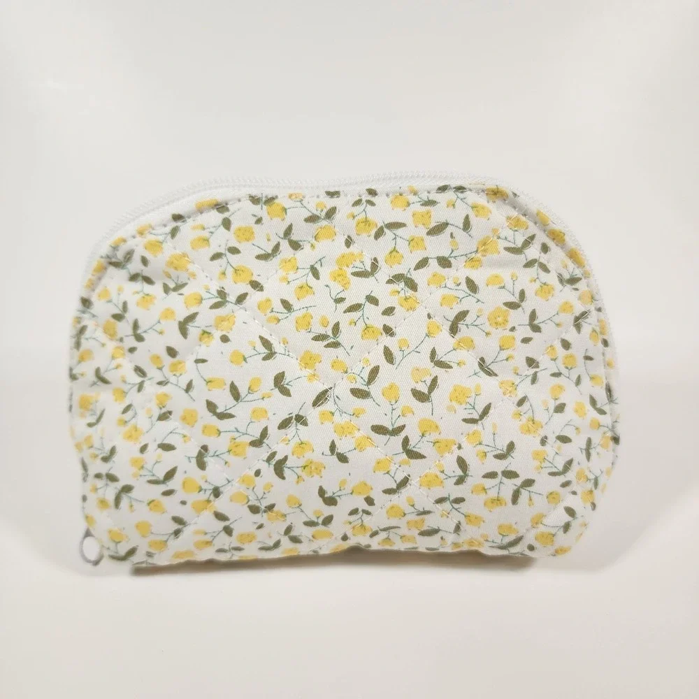 Lot of 12 Quilted Floral Cosmetic Bags‎ Makeup Pouches Travel Toiletry Mixed